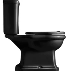 Lavabo Retro Monoblocco toilet, S-lås, blank sort