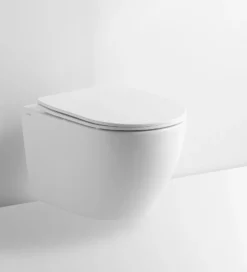 Lavabo Studio NoRim Rimless væghængt toilet med soft close sæde, hvid