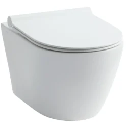 Lavabo Studio NoRim Rimless væghængt toilet med soft close sæde, hvid
