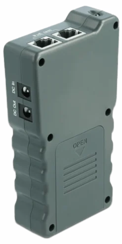 LCD kabeltester RJ45 / PoE / DC, mørkegrå