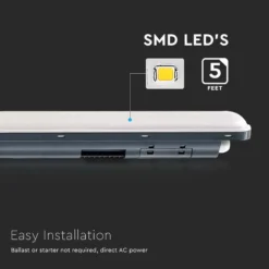 LED armatur, 150 cm, 48W, IP65, neutral hvid - V-Tac