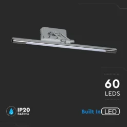 LED billede-/spejllampe, krom, 3000K, Ø640mm, 13W - V-Tac Pro Serie