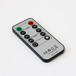 LED bloklys med bevægelig flamme og fjernbetjening, sortmeleret, sæt med 3 stk, højde 10/12,5/15 cm, Ø10 cm, ægte stearin