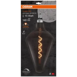 1906 LED kegle smoke spiral fil ul tynd 4W/818 E27 dim