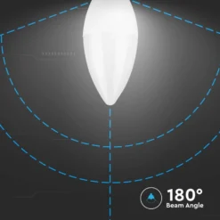 LED kertepære, 4,5W, E14, 6500K, 470lm, RA80 - V-TAC