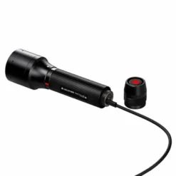Ledlenser P6R Core QC signallygte, genopladelig, rødt/hvidt/grønt/blåt lys
