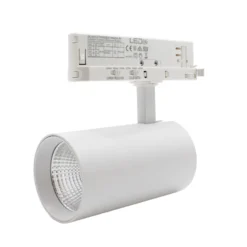 LEDlife CCT justerbar skinnespot 28W, sort - Justerbar CCT + lysstyrke, RA90, 3200lm, Flicker free, 3-faset