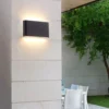 LEDlife DuoLume 12W væglampe - op/ned, inde/ude, inkl. lyskilde, IP65, 1000lm, RA 80, 230V input, sort