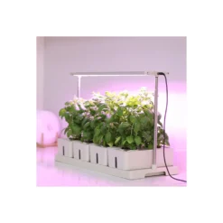 LEDlife hydroponisk plantebakke, Hvid, inkl. vækstlys, 20 pladser, 4x2L vandtank