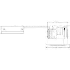 LEDlife indbygningspot Inno88 - MR16,12V, børstet alu, IP44, godkendt i isolering