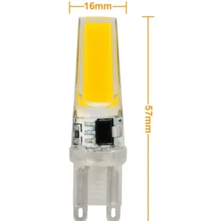 LEDlife KAPPA3 LED pære, G9, 3W, 275 lumen, 2800K, dæmpbar, 57 x 16 mm