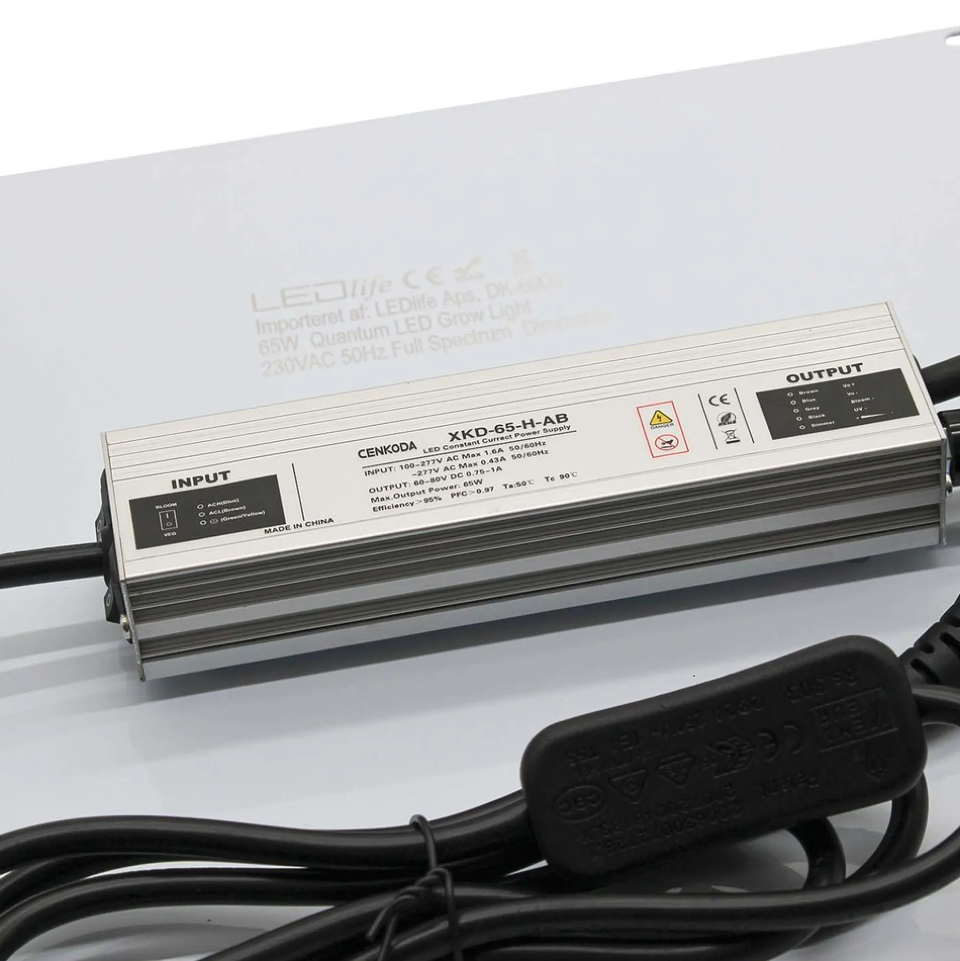 LEDlife Quantum vækstlampe, fuldt spektrum, uden blæser, IP65