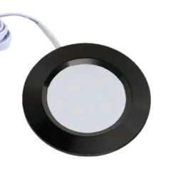 LEDlife Reco68 Møbelspot, inkl. strømforsyning, 2,5W, 12V, 180lm, RA80 - Sort (3-pak)