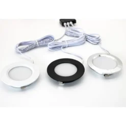 LEDlife Reco68 Møbelspot, inkl. strømforsyning, 2,5W, 12V, 180lm, RA80 - Sort (3-pak)