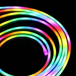 LEDlife RGBIC Neon Flex komplet sæt, 8x16 neonflex, Bluetooth app, fjernbetjening, USB, 3W, 5V input - 5m