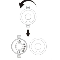 LEDlife rWave bevægelsessensor til indbygning, Mikrobølge/dagslyssensor, 1-10V