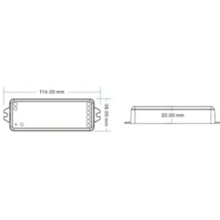 LEDlife rWave dæmper/CCT controller - Tuya Smart/Smart Life, Tryk for dæmpning, 12V (60W), 24V (120W)