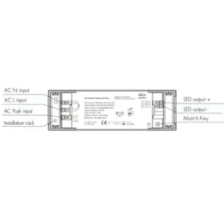 LEDlife rWave dæmper og driver i ét - 24V DC, RF fjernbetjent, push-dæmp, 230V Indgang