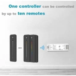 LEDlife rWave slank touch-dæmper fjernbetjening - 1 zone, batteridrevet, inkl. holder