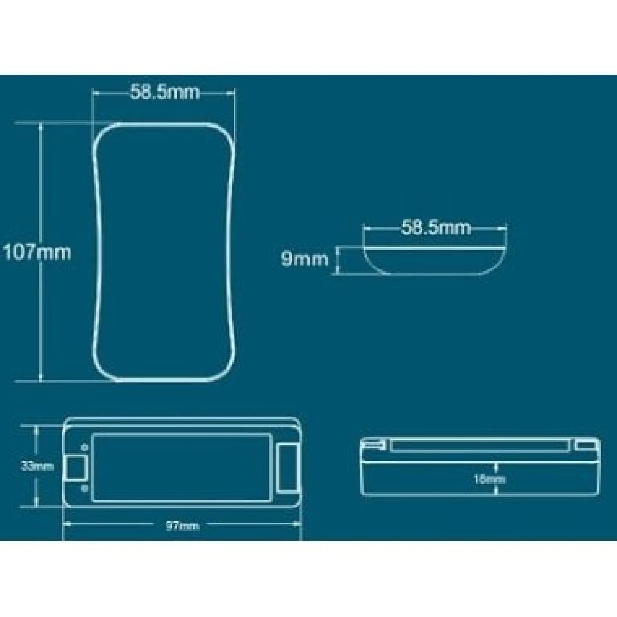 LEDlife rWave touch CCT fjernbetjening - 4 zone batteri inkl. holder