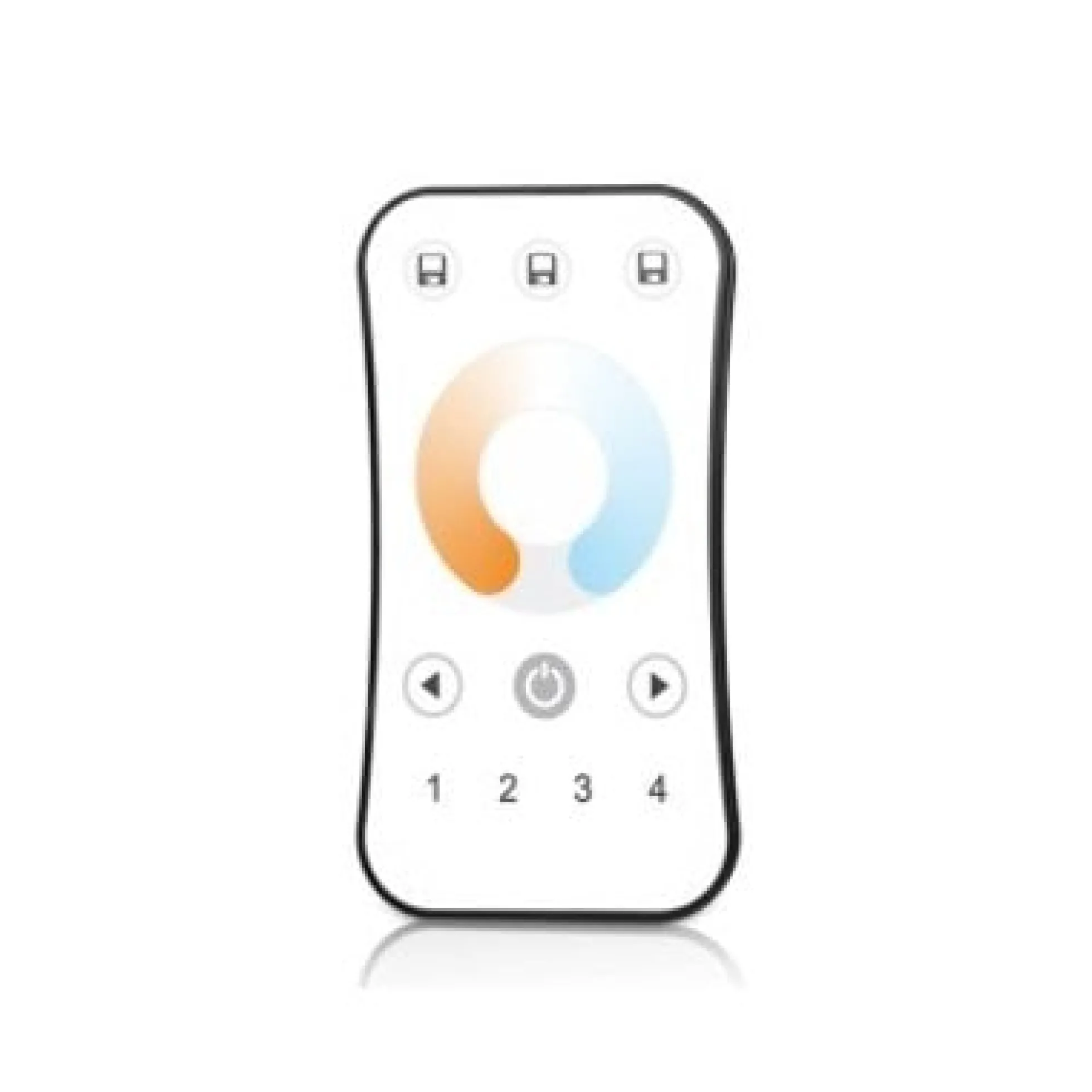 LEDlife rWave touch CCT fjernbetjening - 4 zone batteri inkl. holder
