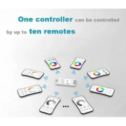 LEDlife rWave touch dæmper fjernbetjening - 4 zoner, batteri, inkl. holder