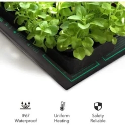 LEDlife Varmemåtte til forspiring af frø, 18W, 1,8 meter ledning