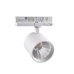 LEDlife 30W hvid skinnespot, 3-faset, 175 lm/W, RA 90, 38 grader, dæmpbar