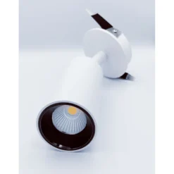 LEDlife 12W indbygning spot, Ø5,2 cm, dæmpbar, RA90, Hul: Ø5,5 cm, Hvid, Varm hvid, Spredning: 38°