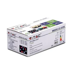LED lyskæde, 5 meter med 10 stk. 0,5W RGB pærer inkl. lyskilde, 230V, 5W, 300lm