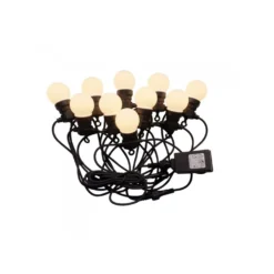 LED lyskæde, 10 pærer, 5 meter, IP44, inkl. lyskilde, 5W, 230V, 300lm