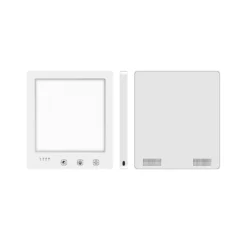 LED lysterapi lampe med timer, 10W, 10.000 LUX, flicker free, USB, hvid