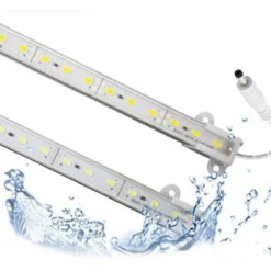 LED-lys til akvarie, aluprofil, 24V, 16W LED, IP65, med stik