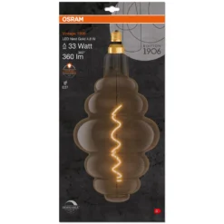 1906 LED nest spiral fil ul tynd 4,8W/818 E27 dim