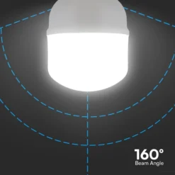 LED pære, E27, 50W, 5400 lumen, 4000K, IP20, med E40 fatningsadapter - V-TAC