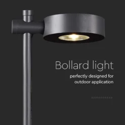 LED pullertlampe 7W, sort hus, IP65, 520lm, RA90, udendørslampe