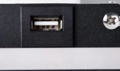 LED sengelampe med USB-stik og telefonholder, sort, 3000K - SLV Somnila