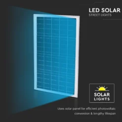 LED Solargadelampe - 6500K, 3.2V, 75Ah, LiFePO4-batteri, IP65 beskyttelse