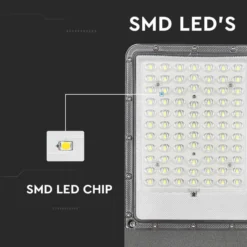 LED Solargadelampe - 6500K, 3.2V, 75Ah, LiFePO4-batteri, IP65 beskyttelse