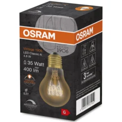 1906 LED std gu spiral fil ul tynd 4,8W/822 E27 dim