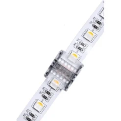 LED Strip - 12mm, RGB+W, IP65, 5V-24V (Lyskæde, 12mm bred, RGB+W farver, vandtæt, egnet til 5V-24V strøm)