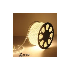 LED strip (Type X-2), 3000K, 230V, vandtæt, IP67, 100 LED, 10W/m, klippes hver 10 cm,