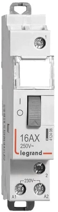 Legrand CX3 – Kiprelæ, 16A, styrespænding 230Vac, 1 slutte, 1 modul bred
