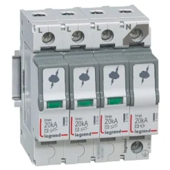 Legrand transientbeskyttelse type 2, 3P+N, 20kA, TT og TNS