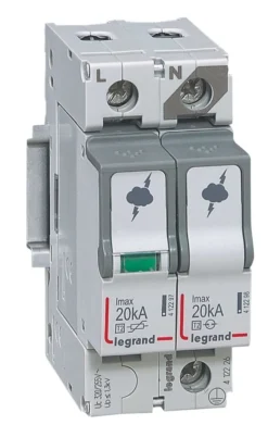 Legrand Transientbeskyttelse, Type 2, 1P+N, 20kA, TT/TNS