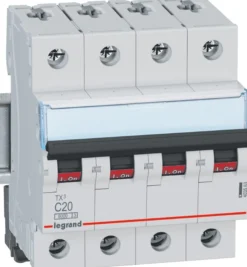 Legrand TX3 – Automatsikring, C 20A, 230/415Vac, 4P, 6kA, 4 modul