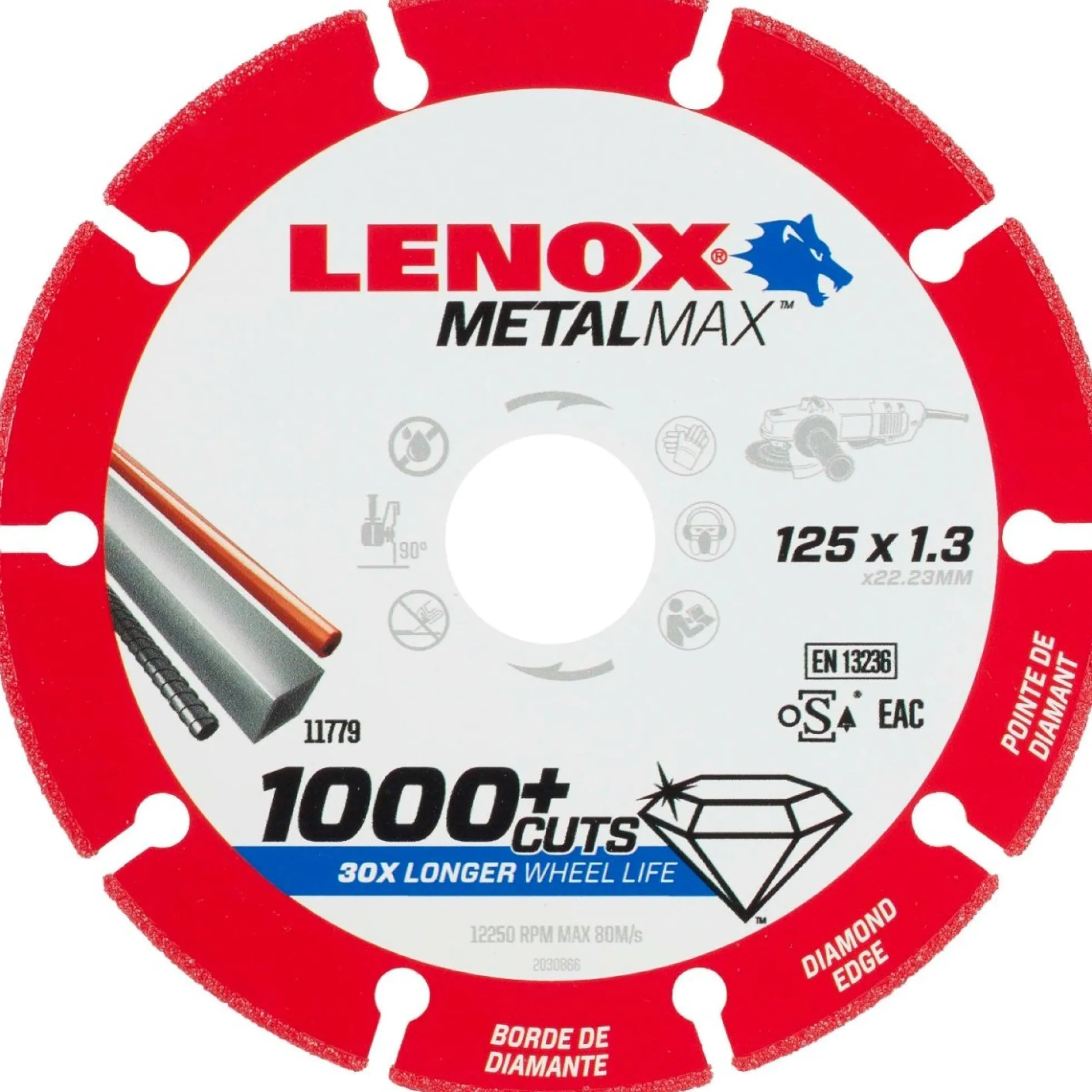 Lenox METALMAX™ diamantskæreskive AG, 125 mm, 22,2 mm centerhul