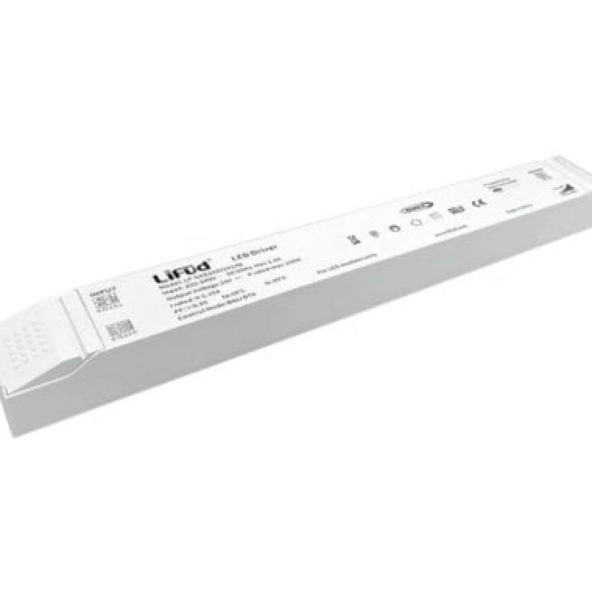 Lifud 150W DALI dæmpbar strømforsyning - 24V DC, 6.25A, DALI interface + push dim, flickerfri, IP20, 5 års garanti