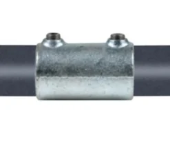 Lige samling , galvaniseret, vandrørs-fitting til stativ og reol - Pipe Clamps