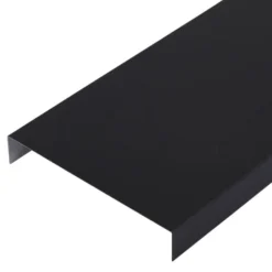 Limtræsprofil, aluminium, sort, 115 mm, 1 meter